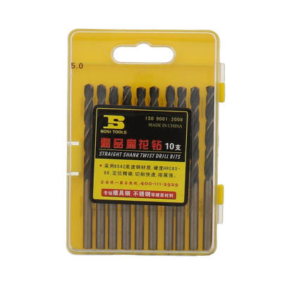 波斯(BOSI) 荧光系列精品麻花钻 5.0mm 盒