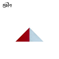 斯赞 标识贴红白三角标 25*25*50mm 个
