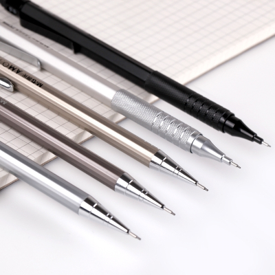 晨光(M&G)快力文3支自动铅笔0.50.7儿童全金属小学生用活动文具2B铅芯