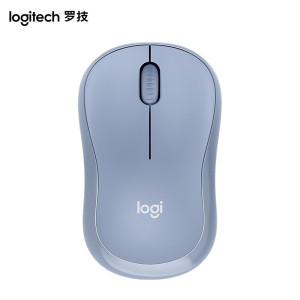 [自营官方旗舰店]罗技M221 轻音鼠标 无线鼠标 办公鼠标 对称鼠标 带无线微型接收器 雾霭蓝 雾霭蓝
