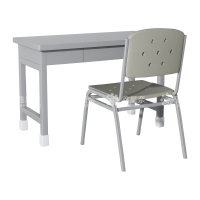 鑫星奈 XXN3110755 制式营具办公桌营房钢制学习桌 制式三抽桌椅组合(一桌一椅)
