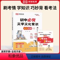 初中必背文学文化常识 初中通用 [正版]初中必背文学文化常识积累大全初一初二初三思维导图速记版语文基础知识手册七八九年级