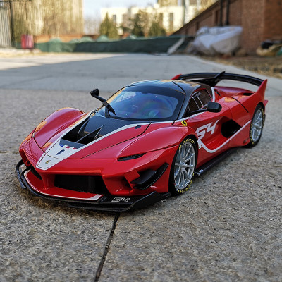比美高1:18法拉利Laferrari拉法458F50车模合金汽车模型跑车模精细版法拉利FXXK红色54#