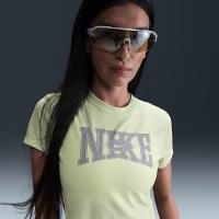 耐克(NIKE)女款修身弹力运动T恤日常百搭休闲通勤光滑Jersey材质