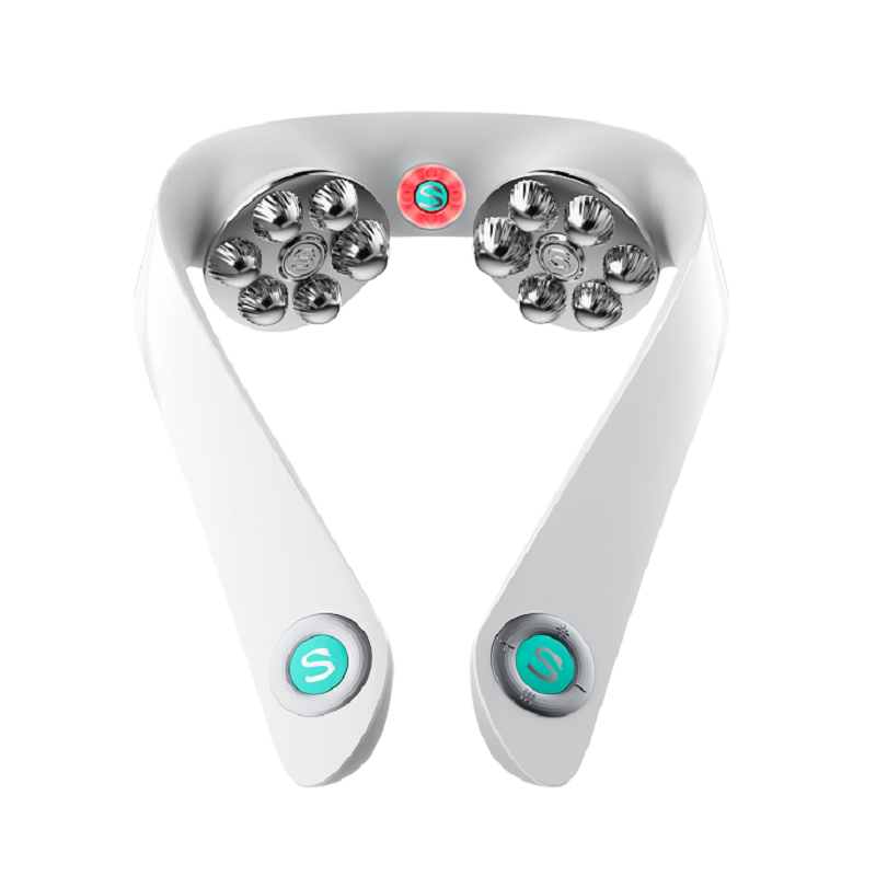 女神节生日礼物 skg颈椎按摩器颈部脖子p7肩颈护颈仪 物理揉捏 红光热