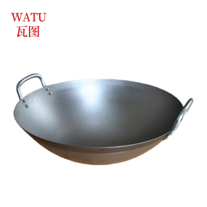 瓦图 厨房用品 电磁炉专用铁锅 直径60CM 双耳可抛炒菜铁锅 1个装