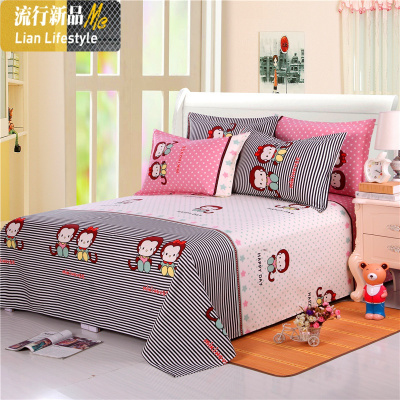 老粗布床单单件被单宿舍单人双人粗布加厚加密棉麻老粗布三件套 三维工匠