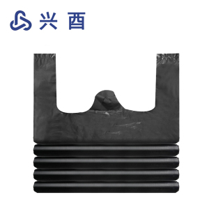 兴酉 黑色背心塑料袋 70*120加厚100只 包