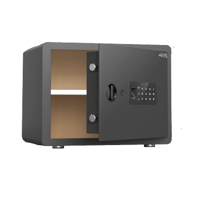 得力WIFI指纹密码保险箱家用高30cm[指纹密码]-荣耀黑-AE682Z