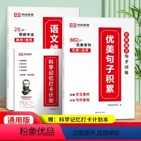 语文字词成语大全6本 小学通用 [正版]2024新版小学语文优美句子积累大全小学生修辞手法专项训练打卡计划全一册一三二四