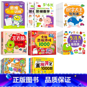 38册[5-6岁]79%的宝妈选择一套搞定 [正版]儿童左右脑开发逻辑思维训练书 2–3一4-5-6两三四岁宝宝儿童