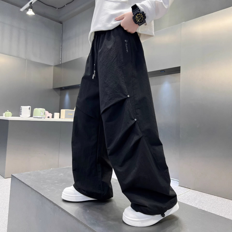 儿童装男童春装裤子2026新款春季男孩长裤春秋款中大童休闲工装裤