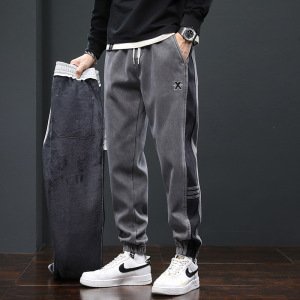 卫裤休闲男松紧腰抗起球哈伦束脚裤百搭宽松潮牌运动裤男