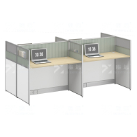 臻远ZYGW-074 职员桌办公桌屏风工作卡位 对坐四人位