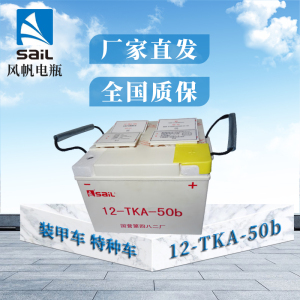 风帆国营482厂电瓶蓄电池12-TKA-50b适配装甲车 特种车(不含电解液)