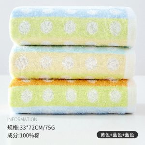 毛巾棉 洗脸 家用洗澡擦头棉吸水速干方巾3条装
