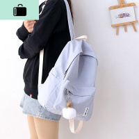 日系双肩包女2020新款古着感书包女韩版高中初中生大学生简约背包NEW LAKE
