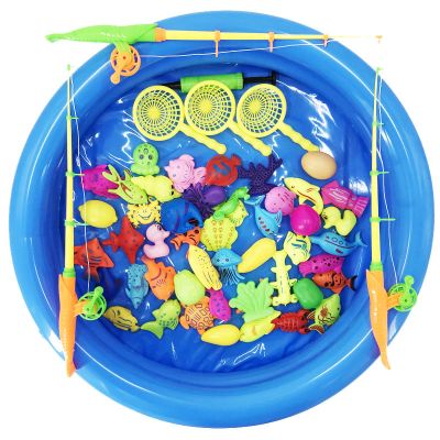 里伍磁性鱼儿童钓鱼池早教宝宝益智沙滩戏水广场摆摊