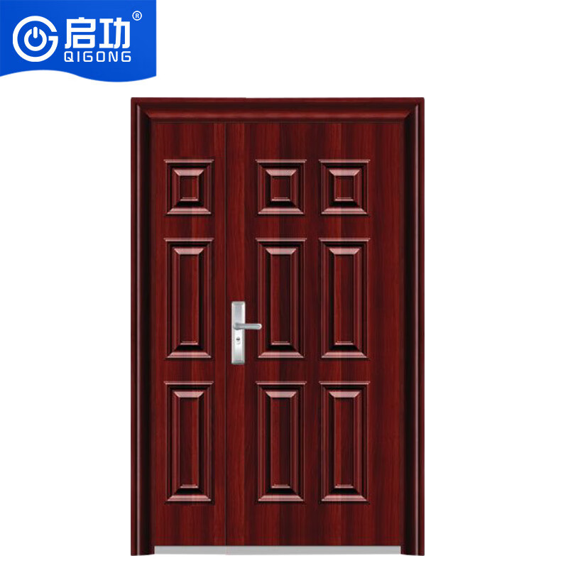 启功智能防盗门安全入户大门民房别墅镀锌钢防盗大门