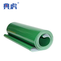 典虎 夹布塑胶垫 绿色光面+麻纹面 3mm*1.5m*5m 件