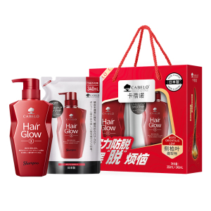 卡蓓诺韧发头皮护理限定礼盒350mL+340mL(计价单位:套) 红色