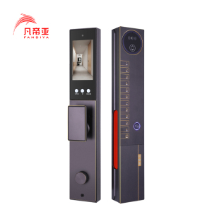 凡帝亚智能锁智能门锁 FDY-C40人脸识别远程开锁主被动可视对讲航空铝合金材质