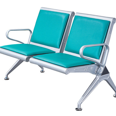 戴劲 钢制排椅机场椅加固加厚长椅候诊椅连排输液等候椅 A款双人位皮面
