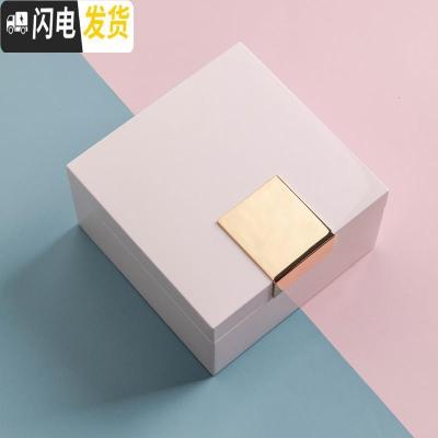 三维工匠首饰收纳盒ins风欧式小北欧大容量耳环耳饰盒子公主韩国