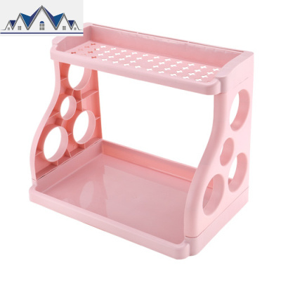 厨房置物架多层收纳架塑料家用免打孔多功能调料架落地刀架储物架 三维工匠