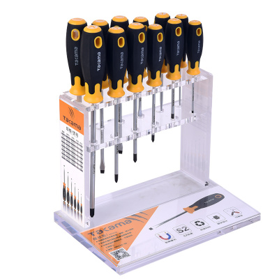 takama(高松)402510 十字螺丝批5*100mm双色木塑复合柄螺丝刀起子改锥S2