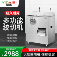 意黛斯(YIDAISI)商用绞肉机切肉机电动绞切机1800W多功能大功率灌肠机切丝机切肉片机 YDS-QRLS-400G