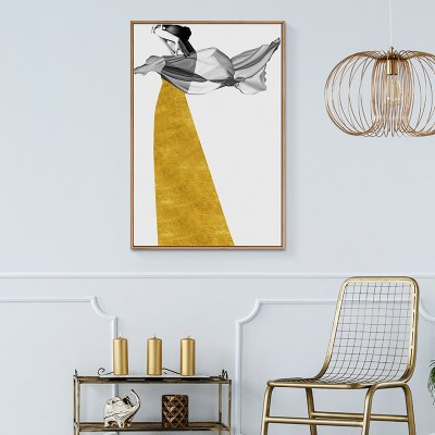 艺术白色无框画