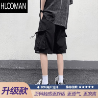 HLCOMAN美式机能工装短裤男士夏季大码运动休闲五分中裤潮牌宽松跑步裤子