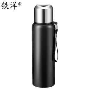铁洋 黑色全钢保温杯 800ML 个