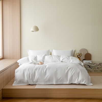 汉司家纺 210*240cm 纯棉贡缎60S 床上四件套 (计价单位:套) 纯白