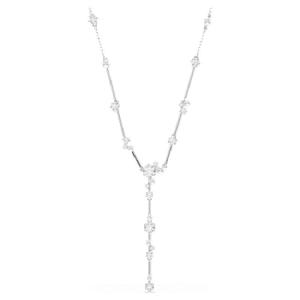 Swarovski女款仿水晶锆石锁骨链璀璨星空设计时尚优雅Y型项链 White