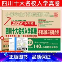 [正版]2024年四川重点名校小升初真题试卷语文四川省重点名校入学真卷小学六年级毕业考试真题详解必刷题成都走进名校总复习