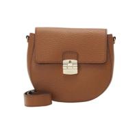 FURLA女款翻盖单肩包小巧精致百搭配饰通勤手提斜挎两用皮质手袋