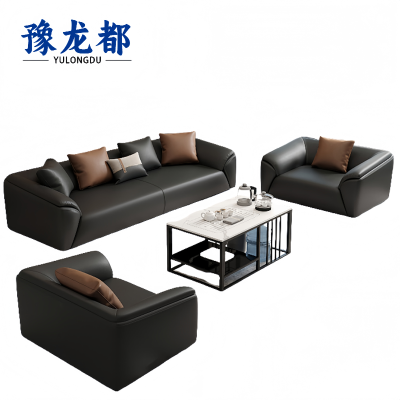 豫龙都沙发1+1+3+茶几套