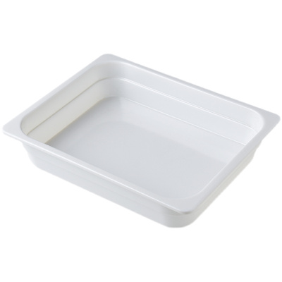 公司食堂大号分菜盆商用卤菜盘火锅盘子餐具套装密胺长条盘份数盘泉好 密胺份数盆 1/2*6.5cm 个