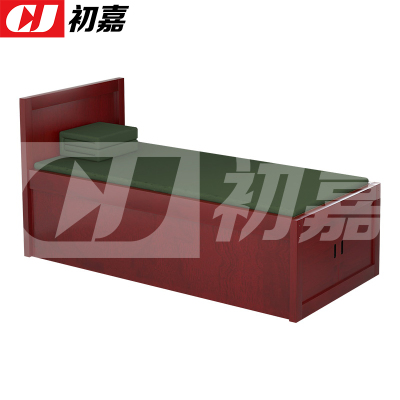 初嘉(CJ)单人床单层床木质公寓宿舍床营区家具单人床 D款