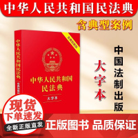 正版 中华人民共和国民法典 大字本 注释本 含典型案例 中国法制出版社9787521638011