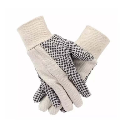 盾之源 帆布手套点胶/副