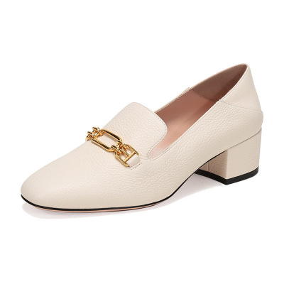 BALLY巴利女士牛皮可踩脚单鞋乐福鞋中跟鞋DARCIE40