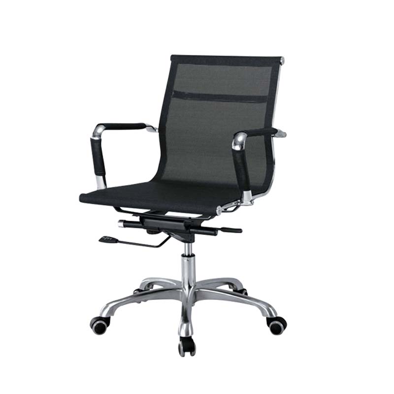 汉诺鑫威员工电脑椅简约职员办公椅办公室时尚弓形座椅可升降靠背透气网椅