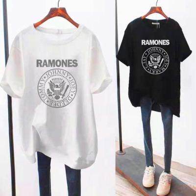 棉短袖女2021夏季新款韩版宽松200斤胖妹妹大码T恤上衣女潮