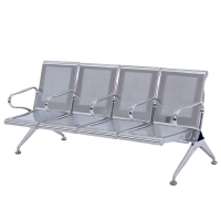 赞属 不锈钢联排椅候车椅 四人位 张