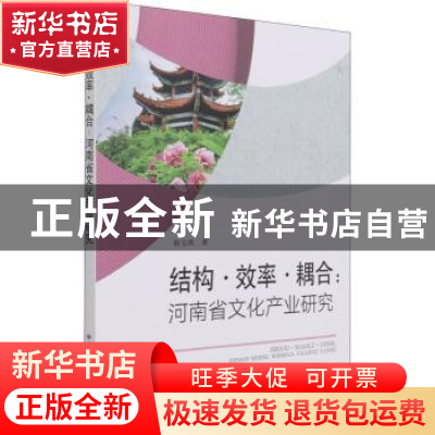 正版 结构·效率·耦合:河南省文化产业研究 薛宝琪 中国农业出版社