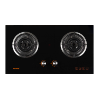 Haotaitai好太太家用燃气灶JZT-X406 5.2kW大火力可调底壳换灶不开孔防爆钢化面板多重安全防护天然气