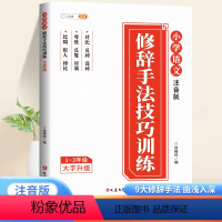 [注音版]修辞手法技巧训练 [正版]优美句子积累大全注音版修辞手法技巧训练小学生一年级人教版二三年级写作素材比喻拟人排比